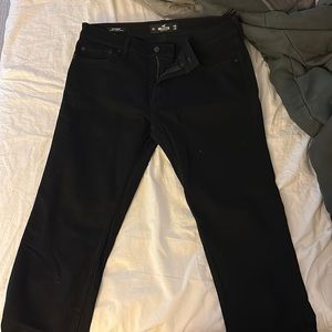 Hollister Slim Straight Jeans, Black